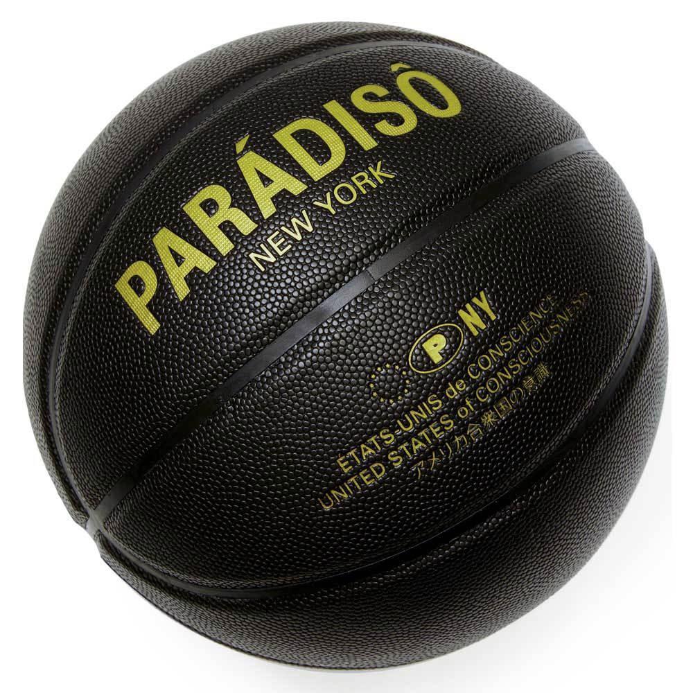 Load image into Gallery viewer, Paradiso Black Regulation-Sized Microfiber Leather All-Court Basketball