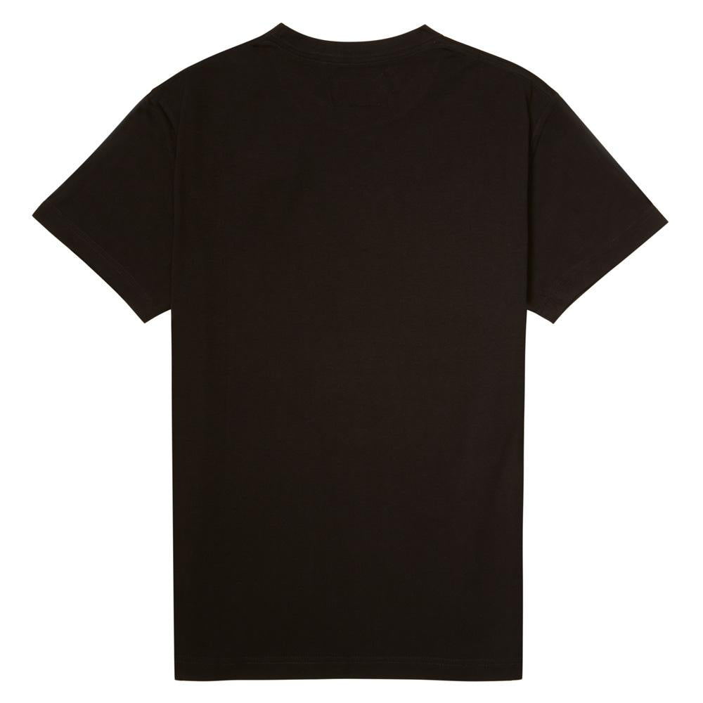 Load image into Gallery viewer, Paradiso Black Embroidered Logo Short-Sleeved Supima T-Shirt Back