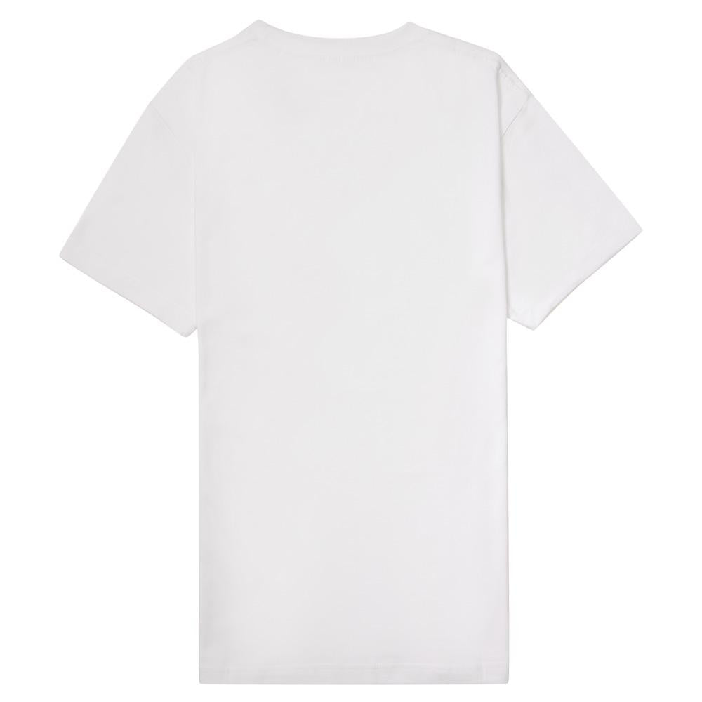 Load image into Gallery viewer, Paradiso White Immigrant Short-Sleeved Supima Charity T-Shirt Back