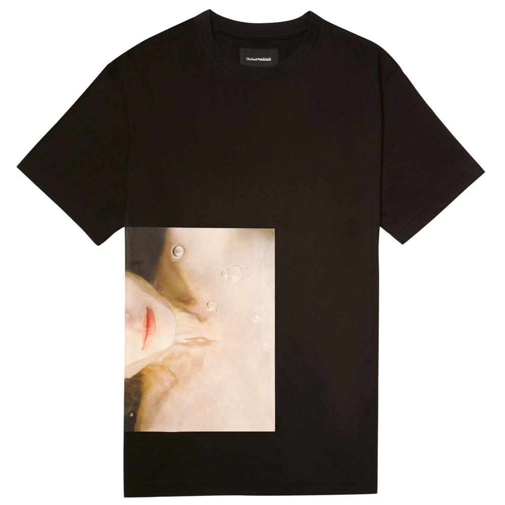 Load image into Gallery viewer, Paradiso Black Larissa Short-Sleeved Supima Charity T-Shirt Thomas Lohr Front