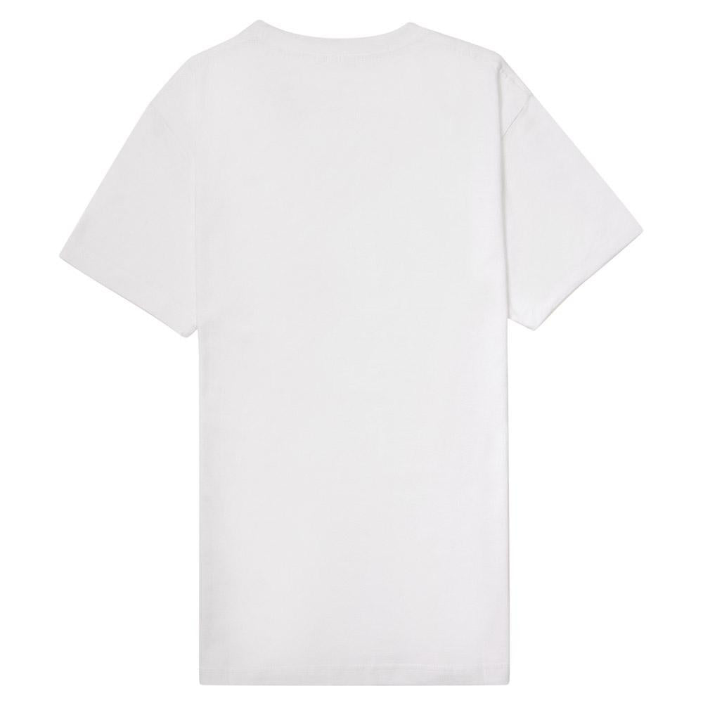 Load image into Gallery viewer, Paradiso White Logo Short-Sleeved Supima T-Shirt Back