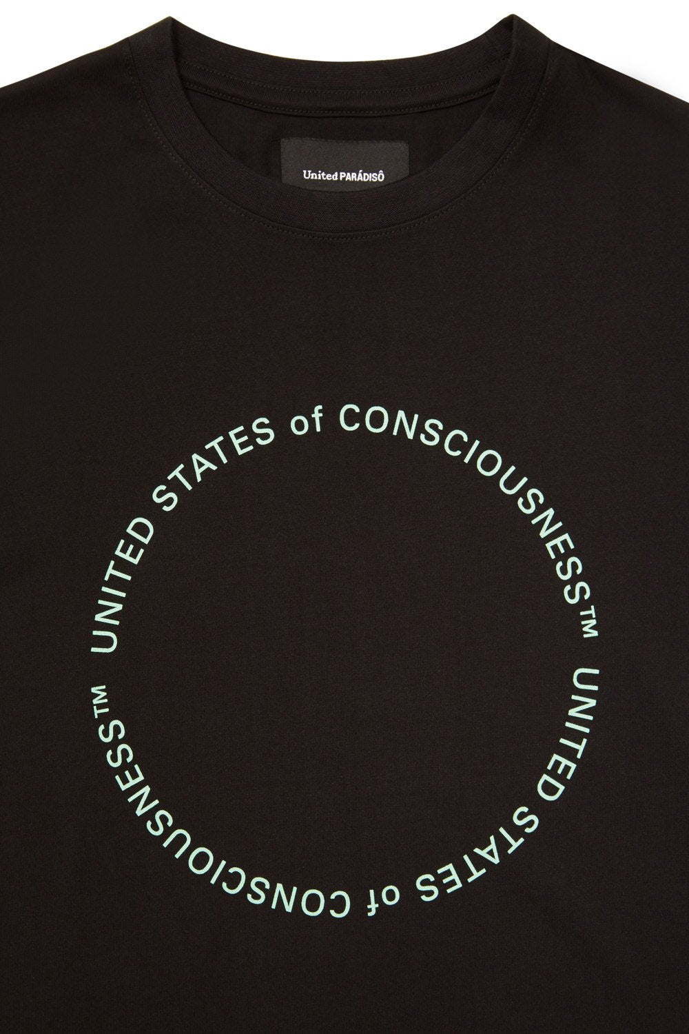 Load image into Gallery viewer, BLACK &#39;UNITED STATES OF CONSCIOUSNESS&#39; SUPIMA® T-SHIRT
